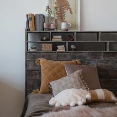 Reclaimed Pine Headboard Wall Display