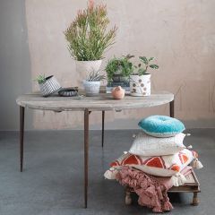 Reclaimed Pine Wood Table Set of 2