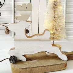 Reclaimed Rustic Wooden Reindeer