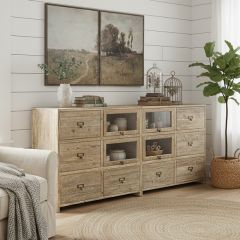 Reclaimed Wood Apothecary Display Chest