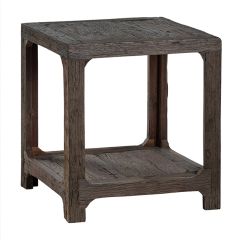 Reclaimed Wood Four Post Side Table