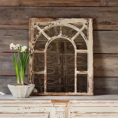 Reclaimed Wood Framed Palladium Wall Mirror