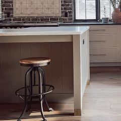 Reclaimed Wood Industrial Factory Stool