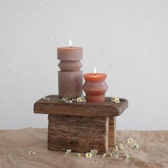 Reclaimed Wood Pedestal Display Riser