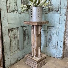 Reclaimed Wood Pedestal