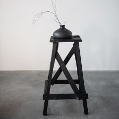Reclaimed Wood Plant Stand Stool