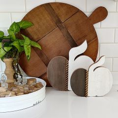 Reclaimed Wood Pumpkin 8 Inch