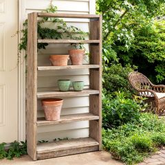 Reclaimed Wood Tall Bookshelf