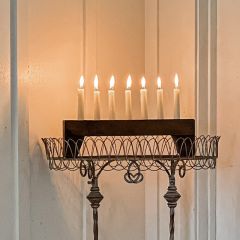 Reclaimed Wood Tray Taper Candle Holder