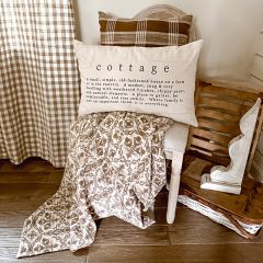 Rectangle Patches Cottage Throw Pillow