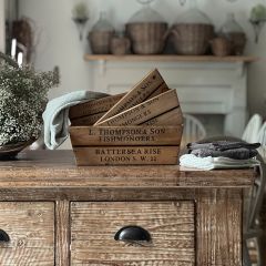 Rectangular Wood Crate Set of 5