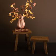 Rectangular Wood Stool Riser Set of 2