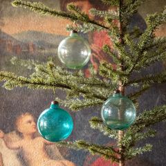Recycled Glass Assorted Ball Ornaments Set of 3