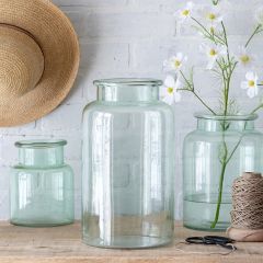 Recycled Glass Display Vase 12.5 Inch