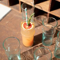 Recycled Glass Tall Drinking Cup Set of 6