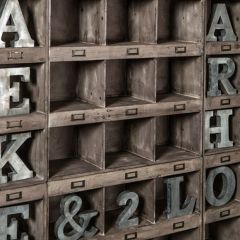 Recycled Pine 12 Cubby Display Shelf