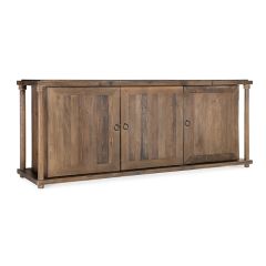 Recycled Wood 3 Door Sideboard Cabinet