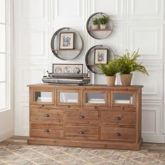 Recycled Wood 4 Bin Sideboard