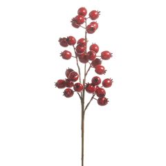 Red Berry Pod Spray Set of 3