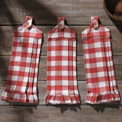 Red Buffalo Plaid Tea Towel Set of 3