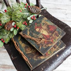 Red Coat Santa Bound Notebook Set of 2