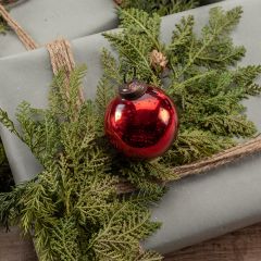 Red Glass Kugel Ornament