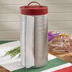 Red Lid Retro Thermos Paper Towel Holder