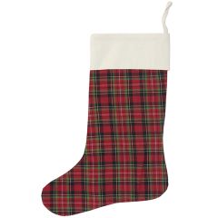 Red Tartan Plaid Christmas Stocking Set of 4