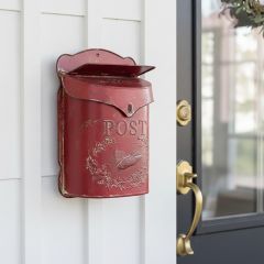 Red Vintage Inspired Mail Box