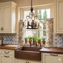 Regal Rustic Elegance 6 Light Chandelier