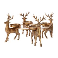 Reindeer 4 Pillar Candle Holder