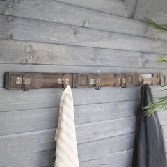 Repurposed Truck Railing 6 Hook Coat Rack