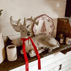 Resting Deer Statue