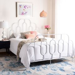 Retro Curves Metal Bed Frame