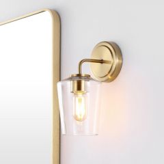 Retro Glass Shade Wall Sconce