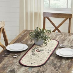 Retro Santa Braided Jute Runner