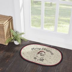 Retro Santa Jute Oval Rug