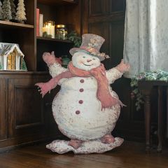 Retro Snowman Metal Dummy Board