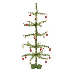 Retro Tinsel Tabletop Tree