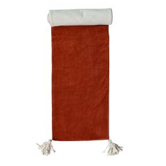 Reversible Corduroy Table Runner With Tassels