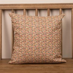 Reversible Floral Print Square Accent Pillow