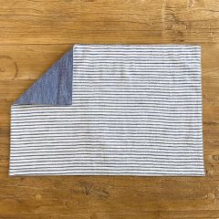 Reversible Solid With Stripes Placemat Set of 2