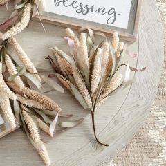 Rice Bush and Leaves Fall Floral Stem