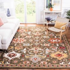 Rich Floral Design Area Rug