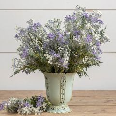 Robin Egg Blue Metal Vase 6 Inch