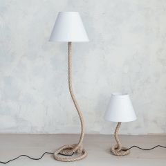 Rope Base Floor Lamp With Shade