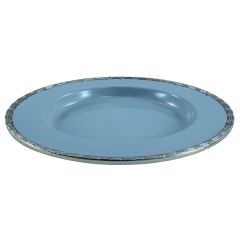 Rope Border Enamel Round Platter