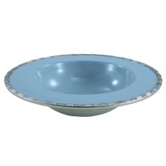 Rope Border Enamel Serving Bowl