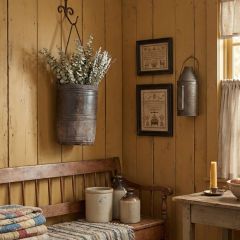 Rope Handled Vintage Village Water Bucket