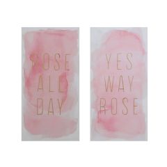 Rose Canvas Wall Art Set of 2